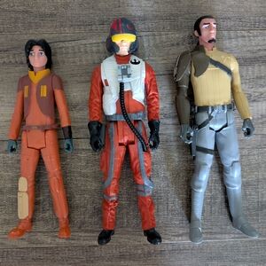 Star Wars lot of 3 figures 11-12"